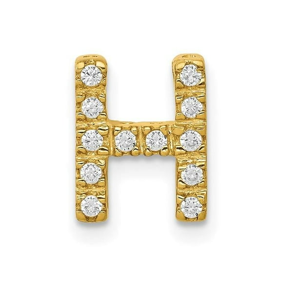 14K  Diamond Letter H Initial Charm PM5221H