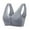Grey, variant on Workout Comfort Bra Plus Size Front Closure Bra Lace Bralette Wireless Comfort Support Seamless Sport Underwear for Women B B