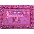 thumbnail image 1 of Ahgly Company Indoor Rectangle Medallion Pink French Area Rugs, 2' x 3', 1 of 4