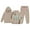 A01-Khaki, variant on Caqnni Girls' Training Essential 2-Piece Set: Pullover Hoodie and Sweatpants Designed for Agility Drills and Sports Conditioning(A01-Sky Blue,6-7 Years)