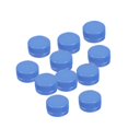 thumbnail image 2 of 100pcs Plastic Bottle Cap DIY Craft Bottle Caps for Kids Intelligence Development Kindergarten Stickes Dark Blue, 2 of 8