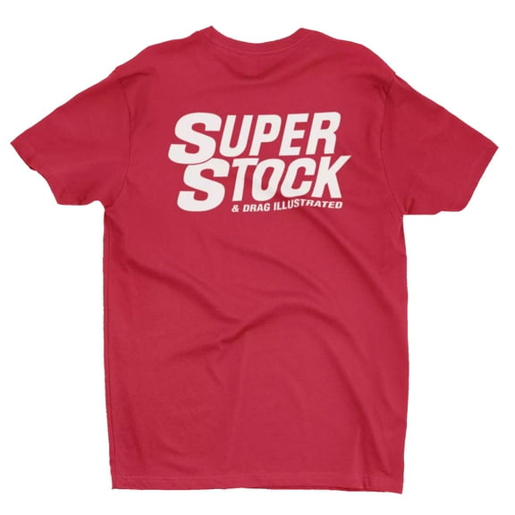 Super Stock and Drag Illustrated Men's Red T shirt
