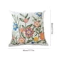 thumbnail image 3 of Funda de cojín bordada con estampado floral | Cojín decorativo para sofá con estampado de flores y plantas | Exquisita almohada decorativa bordada para sala de estar | Funda de cojín de tela suave, 3 of 6
