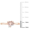 thumbnail image 2 of Everly Women's Morganite Rose Gold Plated Ring, 2 of 8