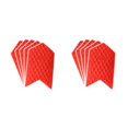 thumbnail image 4 of ZheElen 5 Pieces Bike Sticker Bicycle Frame Guard Waterproof Anti-slip Chassis Cover Large Red 5 Pieces 2Set, 4 of 6