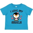 thumbnail image 3 of Inktastic I Love My Abuela with Cute Penguin and Hearts Girls Toddler T-Shirt, 3 of 5