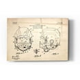 thumbnail image 1 of Epic Art 'Modern Football Helmet Blueprint Parchment Patent' Acrylic Glass Wall Art, 16"x24", 1 of 2