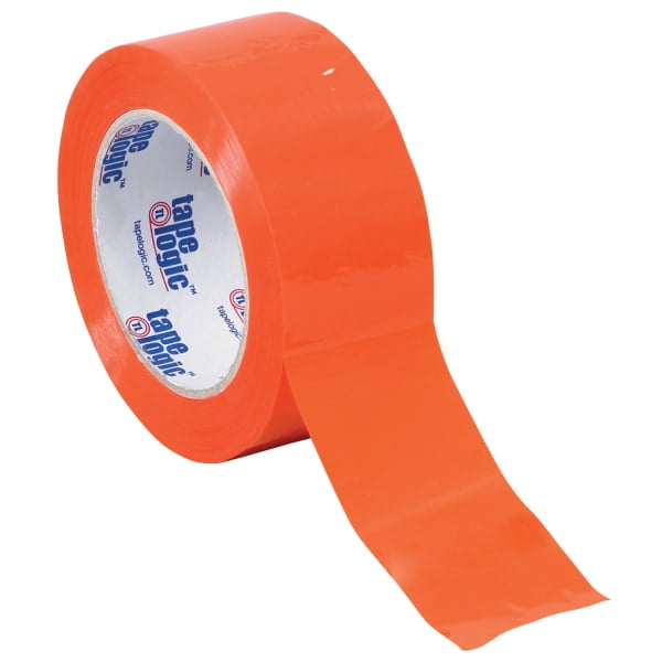 Tape Logic® Carton-Sealing Tape, 3" Core, 3" x 55 Yd., Orange, Pack Of 24