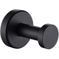 thumbnail image 1 of Matte Black Robe Towel Hook, Stainless Steel Modern Coat Hook, Utility Shower Towel Hanger for Bathroom Kitchen Home Storage, 1 of 5
