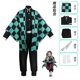 thumbnail image 2 of Demon Slayer Kimetsu No Yaiba Tanjirou Kamado Cosplay disfraz kimono Halloween Anime uniforme conjunto para niños adultos alta calidad Ltx, 2 of 3