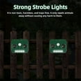 thumbnail image 4 of Jahy2Tech Outdoor Solar Animal Deterrent Motion Activated Waterproof Strobe Light Dual Speaker Green ABS Squirrel Repeller-4Pack, 4 of 9