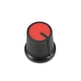 thumbnail image 3 of 20Pcs Plastic Potentiometer Volume Control Rotary Knob Knurled Shaft Red, 3 of 4
