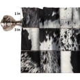 thumbnail image 5 of Farm Animal Cow Fur Vintage Window Valance,Black White Country Western Wildlife Fur Patchwork Curtains for Bedroom Living Room Kitchen Cafe,1 Panel 54" x 18", 5 of 6