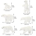 thumbnail image 4 of 6pcs Lovely Simulated White Bear Animal Crafts Miniature Polar Bear Micro Landscape Decors, 4 of 7