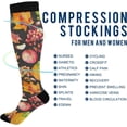 thumbnail image 4 of Coolnut Thanksgiving Pumpkin Compression Socks for Men & Women 1 Pack, Knee High Stockings for Running, Sport, Hiking & Travel, 4 of 6