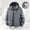 Gray, variant on KeShDi Jacket for Men Hooded Long Sleeve Zip Up Casual Coat with Pockets and Belt Loose Fit Army Green 4X