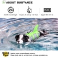 thumbnail image 3 of M, Chaleco salvavidas ajustable para perros de color verde con mango suave, chaleco salvavidas de flotación para piscinas, playas y paseos en bote para mascotas, 3 of 5