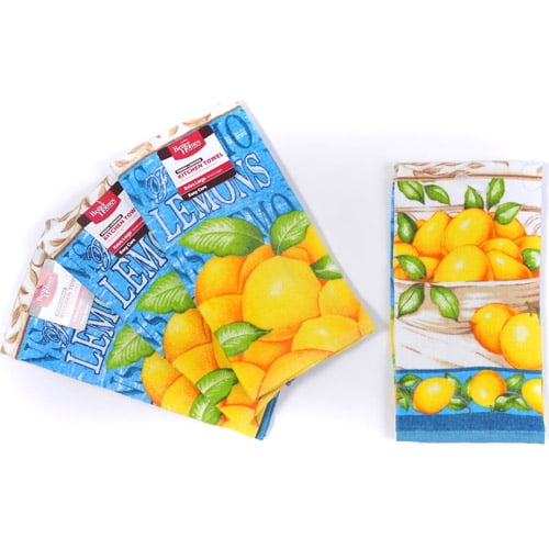 Better Homes and Gardens Lemons Kitchen Towel, Set of 4