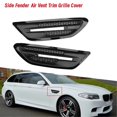 thumbnail image 2 of 1pair Car Side Trim Cover For F10 Sedan 5-series M5 2011-2017 Grille Outlet Frame, B, 2 of 5