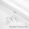 thumbnail image 2 of Flowpartex White Silver Butterfly Metallic Print Shower Curtain for Bathroom Farmhouse Waterproof Decorative Rustic Kids Bathroom Curtains , 70x72" Inches,, 2 of 5