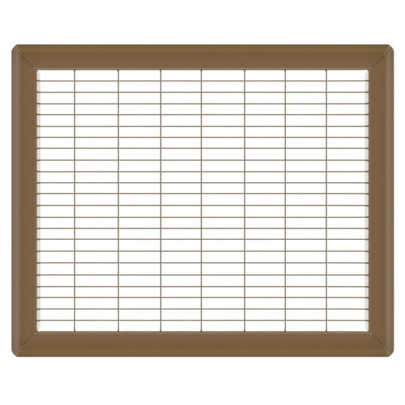 12in x 16in Imperial Brown Heavy Gauge Steel Floor Grille - Heating and Cooling Air Vent