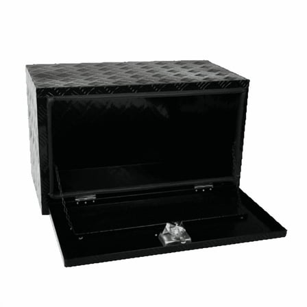 30"x17"x18" Aluminum Truck Bed Box Trailer Tongue Tool Box Pickup Storage RV