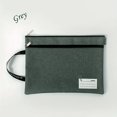 thumbnail image 1 of 1pc New Design Double Layer Zipper Oxford Fabric Simple Stylish Large Capacity Relaxed Pack A4 Document Bag Tote Business Office Organizer, 1 of 5