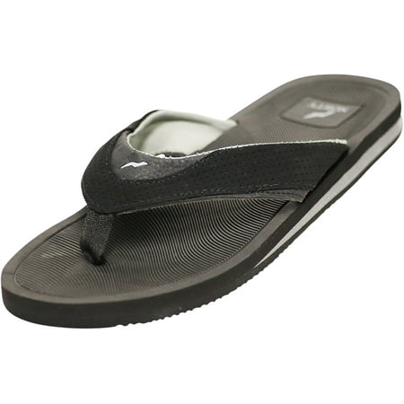 

NORTY Mens Arch Support Thong Sandals Adult Male Comfort Flip Flops Black