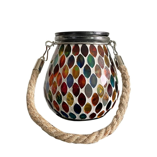 Xihbxyly Farol Solar, Hermosa Proyección Hueca, Cuentas de Luz Led, Resistente Al Agua Ip44, Funciona con Energía Solar, Decoración para Jardín y Patio, Ideal para Fiestas Al Aire Libre, Regalo Famil