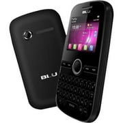 BLU Deco Mini Q130 Feature Phone, 2" LCD220 x 176, 2.5G, Black