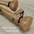 thumbnail image 6 of SKYPLUS LIVING 1 inch Single Window Curtain Rod Set ,36-72 in,Chestnut, 6 of 7