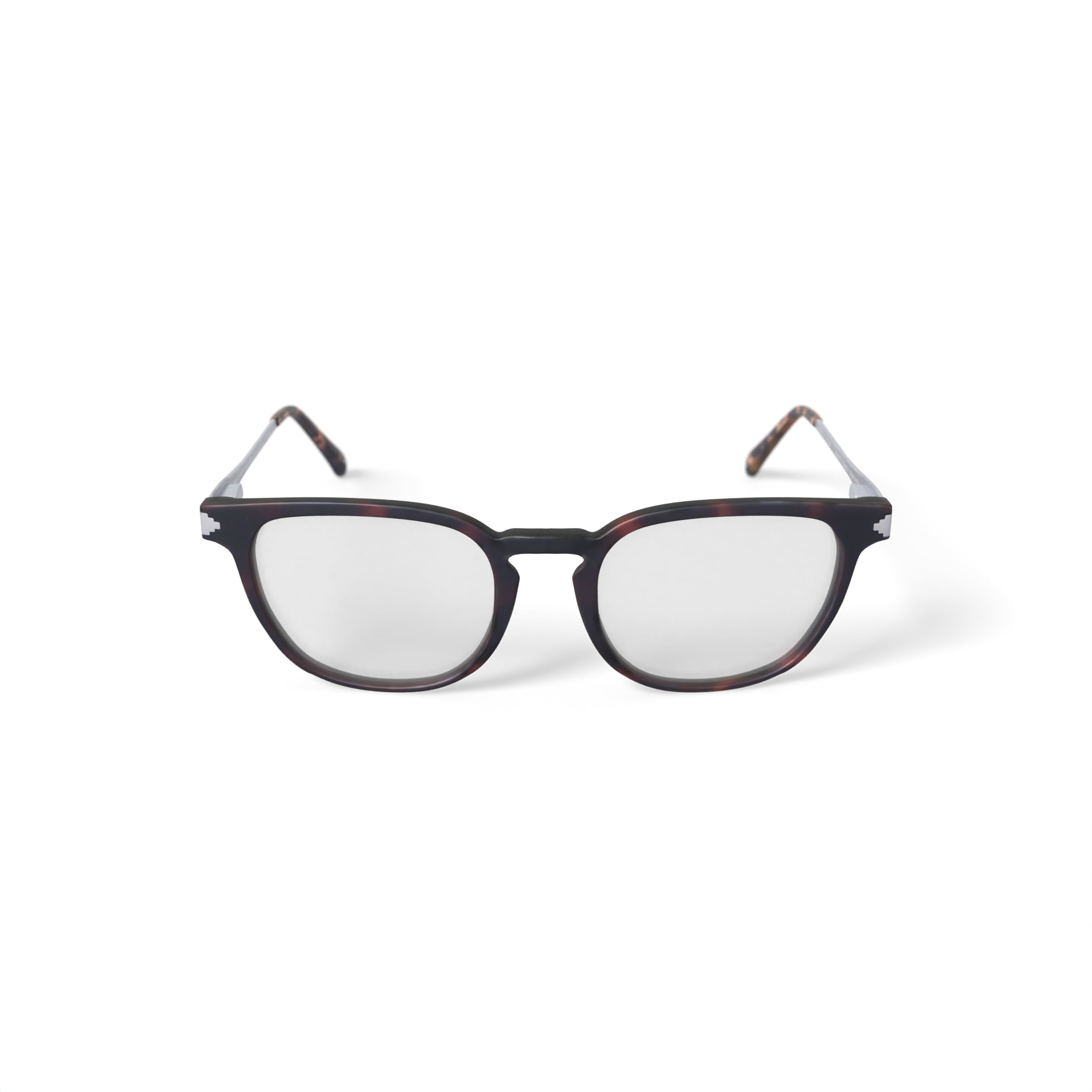 Karun Men's Vizcacha Square Prescription Eyeglasses with Case, Brown Tortoise