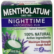 Mentholatum Nighttime Vaporizing Rub with Soothing Lavender,1