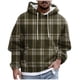 thumbnail image 1 of Men's Print Plush Warm Coat Fleece Sweater Casual Coat Pocket Sweater Autumn Winter Coat4XL, 1 of 5