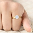 thumbnail image 6 of CHIRAGEMSJEWEL 6 MM / 1 Ct Vintage Opal Promise Ring , Round Gemstone Solitaire Ring Proposal Gift for Girlfriend, 6 of 8