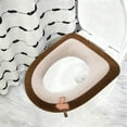 thumbnail image 4 of COM1950s All Season Soft Padded Toilet Seat Cushion,Thickened Comfort Washable Toilet Cover,Universal Waterproof Bathroom Seat Cushion with Zipper, 4 of 9