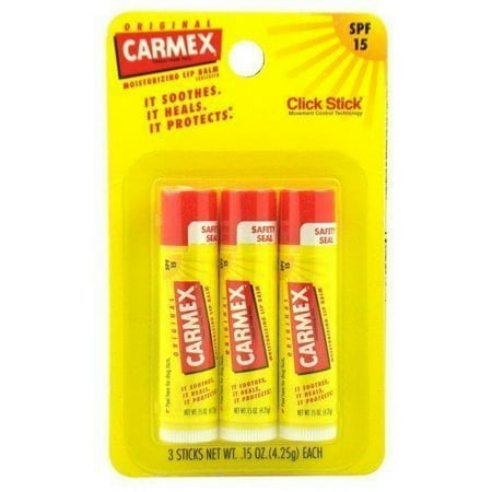 Carmex Broad Spectrum SPF 15 Water Resistant Sun Screen, 0.15 OZ