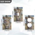 thumbnail image 4 of Switch Panel Switch Decoration 2.76x4.53x0.28 Inches Unused Outlet Cover Switch Plate Wall Plates Living Room Kitchen Bedroom Study Switches Prairie Lion Pattern, 4 of 8