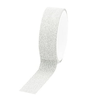 Wrapables Glitter and Shine Washi Tapes Decorative Masking Tapes (Set of 3) Silver Glitter Stars