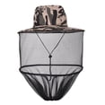 thumbnail image 1 of Mosquito Al Aire Libre Cabeza Malla Mosquitera Sombrero De Red Cubierta De Cara Con Cremallera Protección Contra Moscas Sombrero De Red Para Pesca Senderismo Jardinería Kearding AP005675-00, 1 of 6