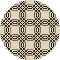 thumbnail image 1 of Ahgly Company Machine Washable Indoor Round Transitional Vanilla Gold Area Rugs, 7' Round, 1 of 7