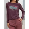 thumbnail image 2 of Waveflower Color Splash Long Sleeve T-Shirt Women's -Pipeline, 2 of 4