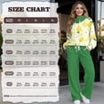 thumbnail image 7 of Xixirimido Lemon Floral Print Women's Sweatsuits 2 Piece Outfit Fall Fashion Airport Lounge Sets Long Sleeve Sweatshirt Wide Leg Sweatpants Plus Size Tracksuit, X-Large, 7 of 7