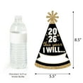 thumbnail image 5 of Big Dot of Happiness Hello New Year - Cone Party Hats - 2026 NYE Resolution Cone Party Hat for Adults - Set of 8 (Standard Size), 5 of 8