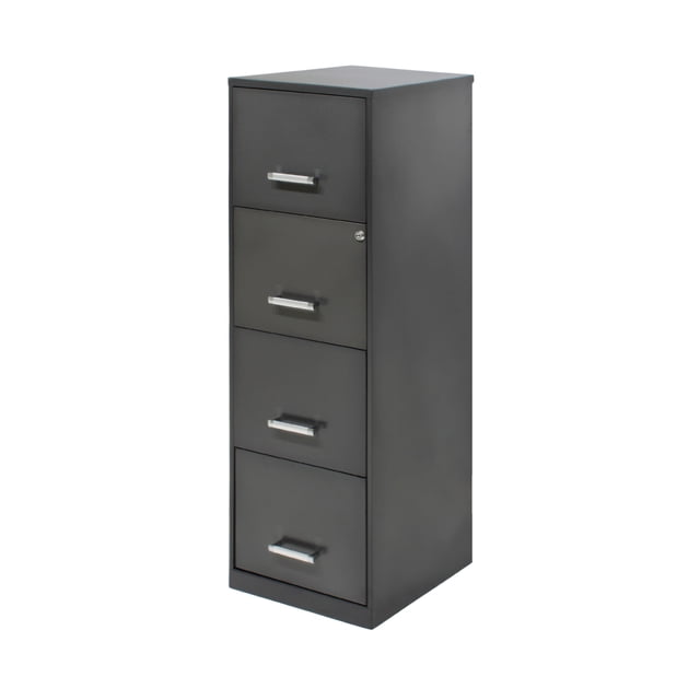 Archivero Metalico de Oficina Carta 16255 con 4 Gavetas Negro Mundo In Papelero Organizador, Archivador.