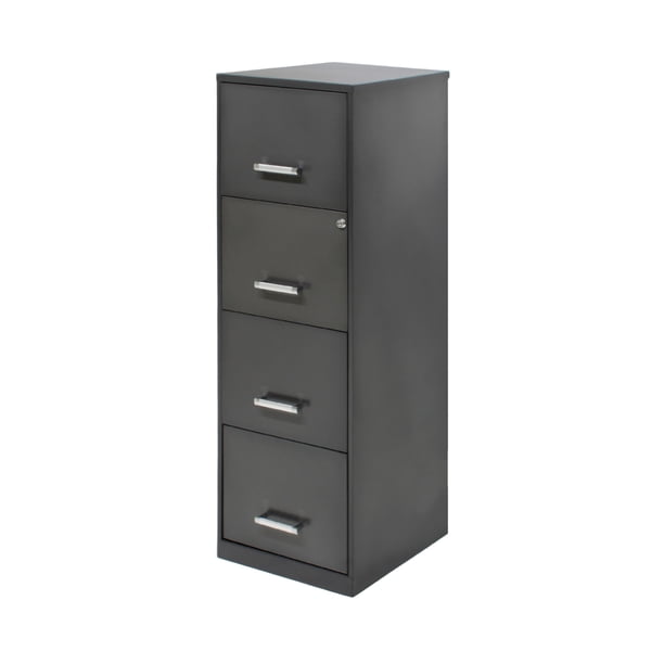 Archivero Metalico de Oficina Carta 16255 con 4 Gavetas Negro Mundo In Papelero Organizador, Archivador.