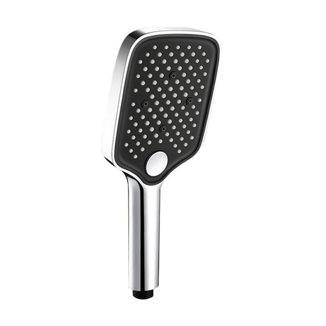 Qocolhg Pommeau de Douche Haute Pression 3 Fonctions avec Poignée, Style Moderne Luxueux, Pulvérisation Intégrée pour Nettoyer Coin, Baignoire et Animaux, Support Réglable en ABS, Pommeau de Douche de Salle de Bain, Argent
