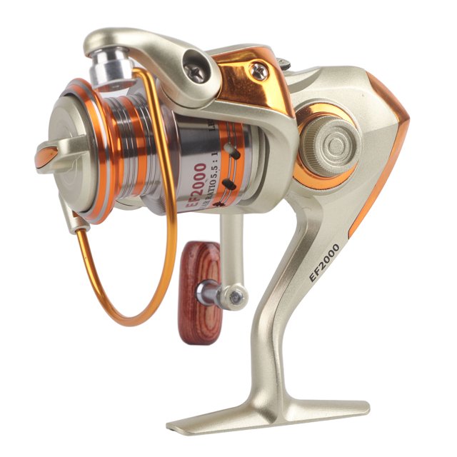 12BB rueda giratoria de agua salada océano mar barco carrete de pesca en hielo Trolling Metal (EF2000)