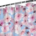 thumbnail image 3 of Pioneer Flower Floral Print Pattern Shower Curtain 72"x72" ,Bathroom Decorative Shower Curtains Set with 12 Hooks,Modern Waterproof Washable Shower Curtain, 3 of 6