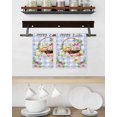 thumbnail image 3 of Easter Eggs Kitchen Dish Towels for Drying Dishes Set of 3, Watercolor Flowers Plants Eggs Butterfly Blue Plaid Waffle Weave Microfiber Hand Tea Bathroom Towels Quick Dry & Absorbent Towel 15.7x23.6, 3 of 7